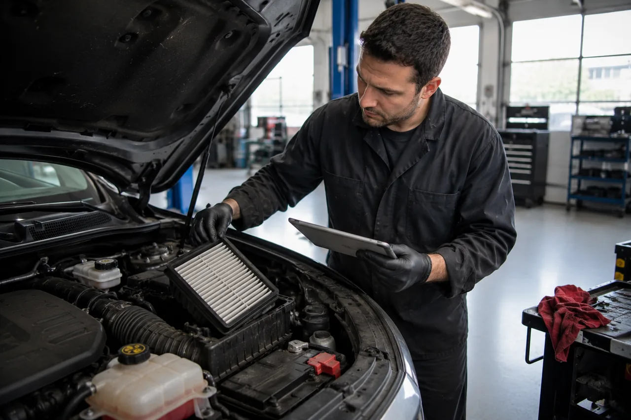 Vehicle diagnostics at Big O Tires North Vancouver